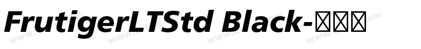 FrutigerLTStd Black字体转换